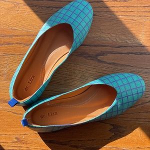 dr. Liza turquoise ballet flats, size 8.5